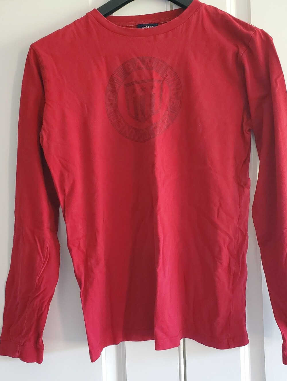 Gant Boys 3XL 170CM Long-Sleeve Red Logo T-Shirt Warm Fun Classic